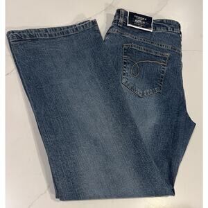NWT Sonoma Modern Fit Stretch Lower Rise Boot Cut Denim Jeans Size 8 Petite